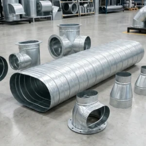 Spiral Flat Oval Duct